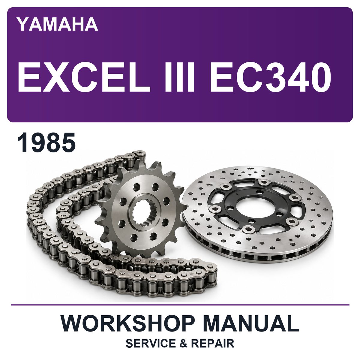 1985 Yamaha Excel III EC340 Workshop Service & Repair Manual