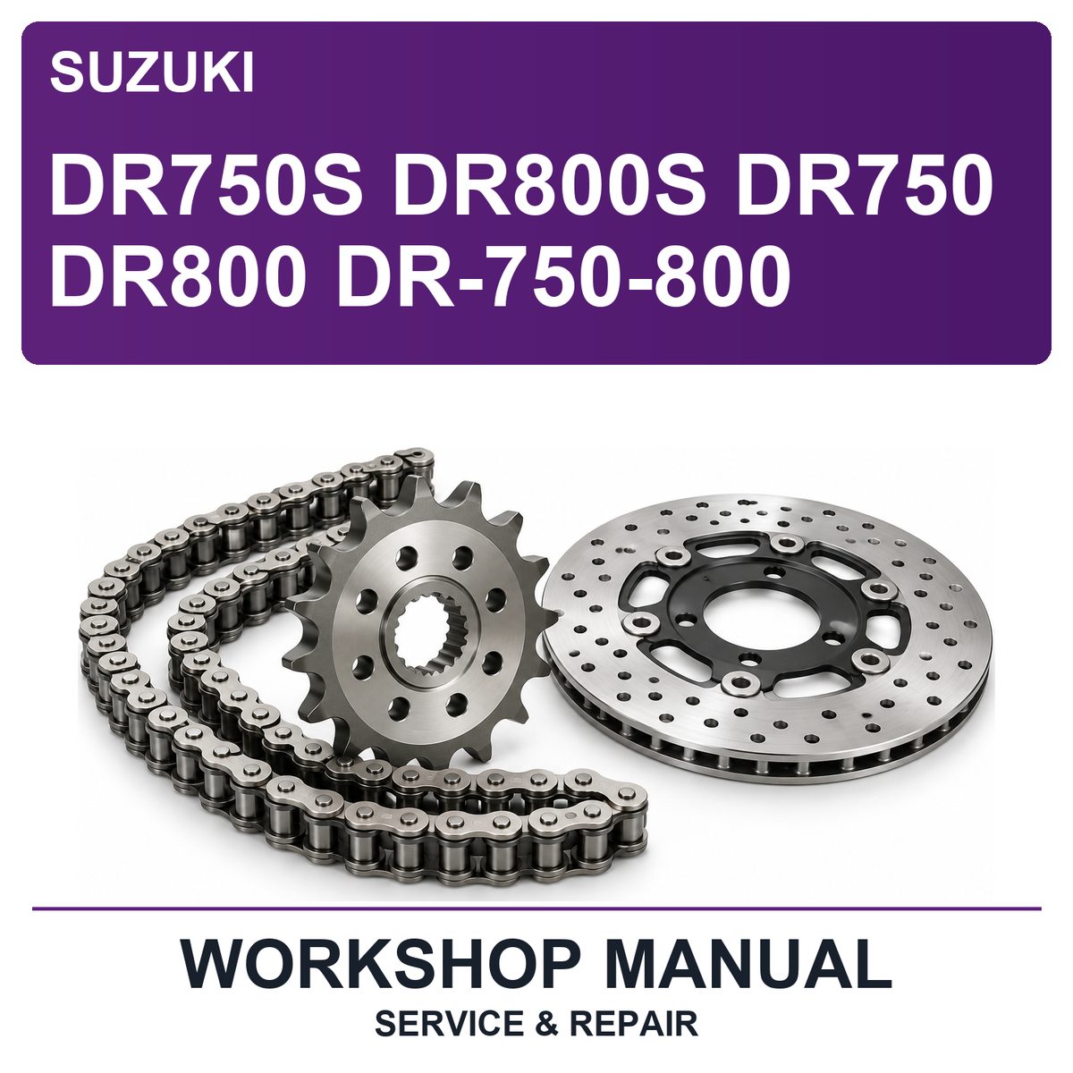 Suzuki DR750S DR800S DR750 DR800 DR-750-800 Workshop Service & Repair Manual