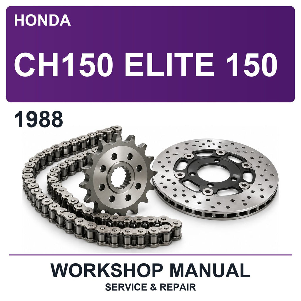 1988 Honda CH150 Elite 150 Workshop Service & Repair Manual