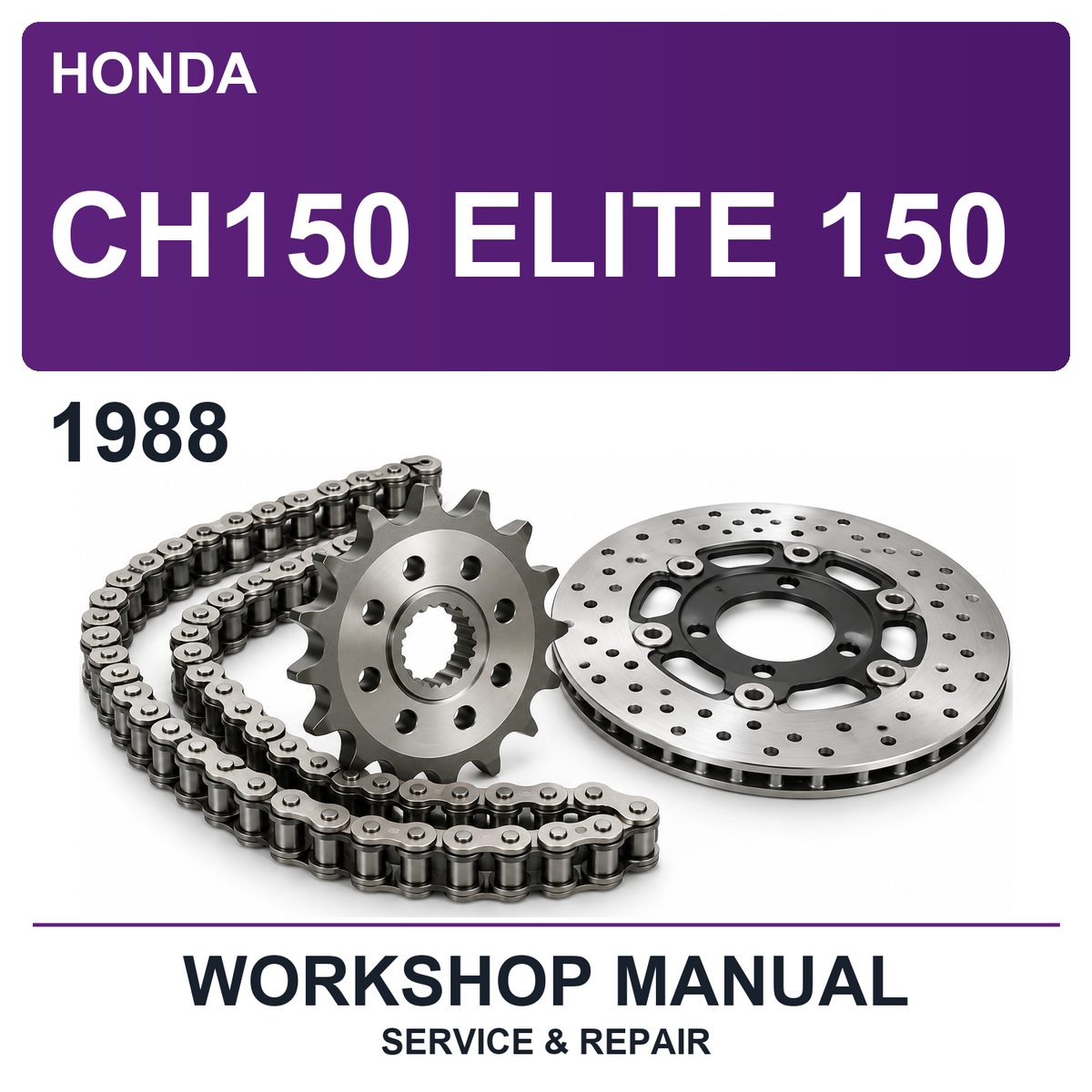 1988 Honda CH150 Elite 150 Workshop Service & Repair Manual