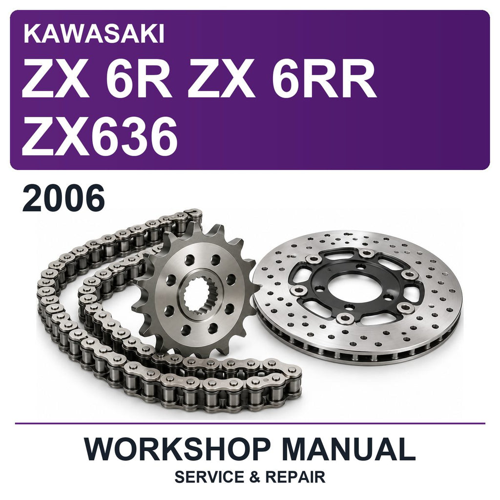 2006 Kawasaki ZX 6R ZX 6RR ZX636 Workshop Service & Repair Manual