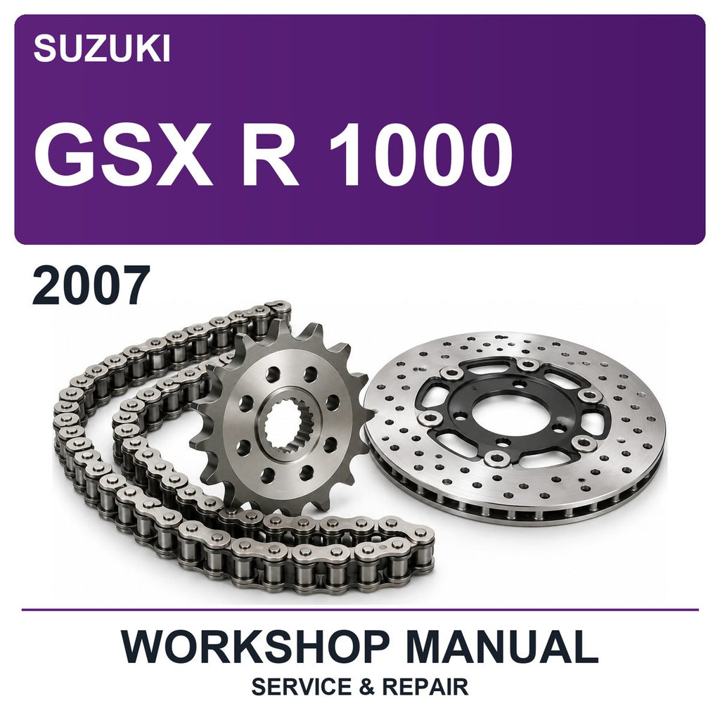 2007 Suzuki GSX R 1000 Workshop Service & Repair Manual