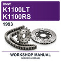 1993 BMW K1100LT K1100RS Workshop Service & Repair Manual