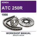 1986 Honda Atc 250R Workshop Service & Repair Manual