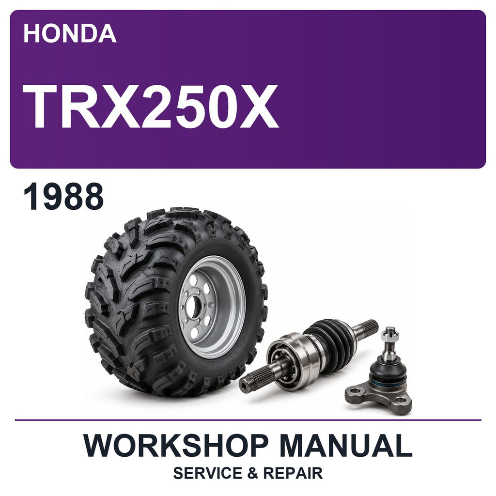 1988 Honda TRX250X Workshop Service & Repair Manual