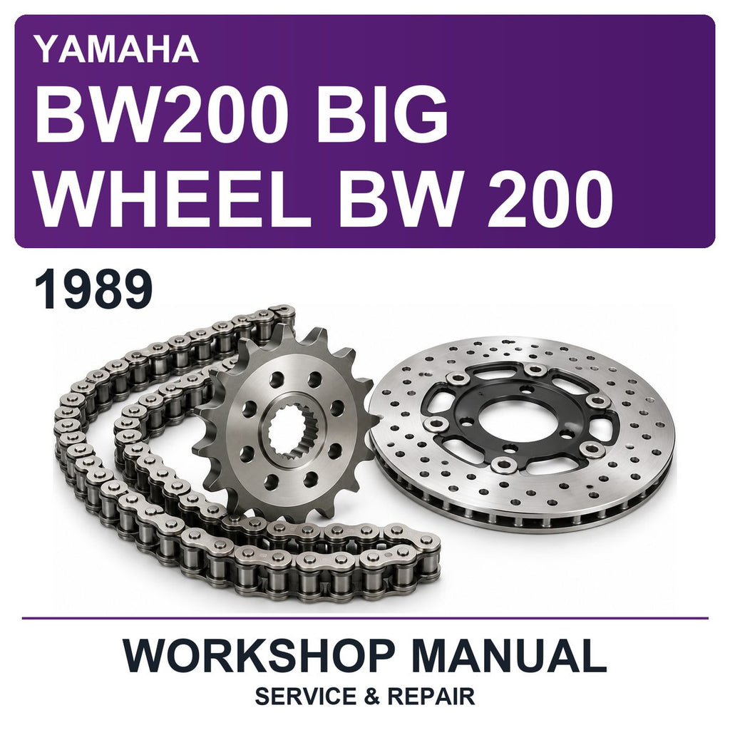 1989 Yamaha BW200 BIG Wheel BW 200 Workshop Service & Repair Manual