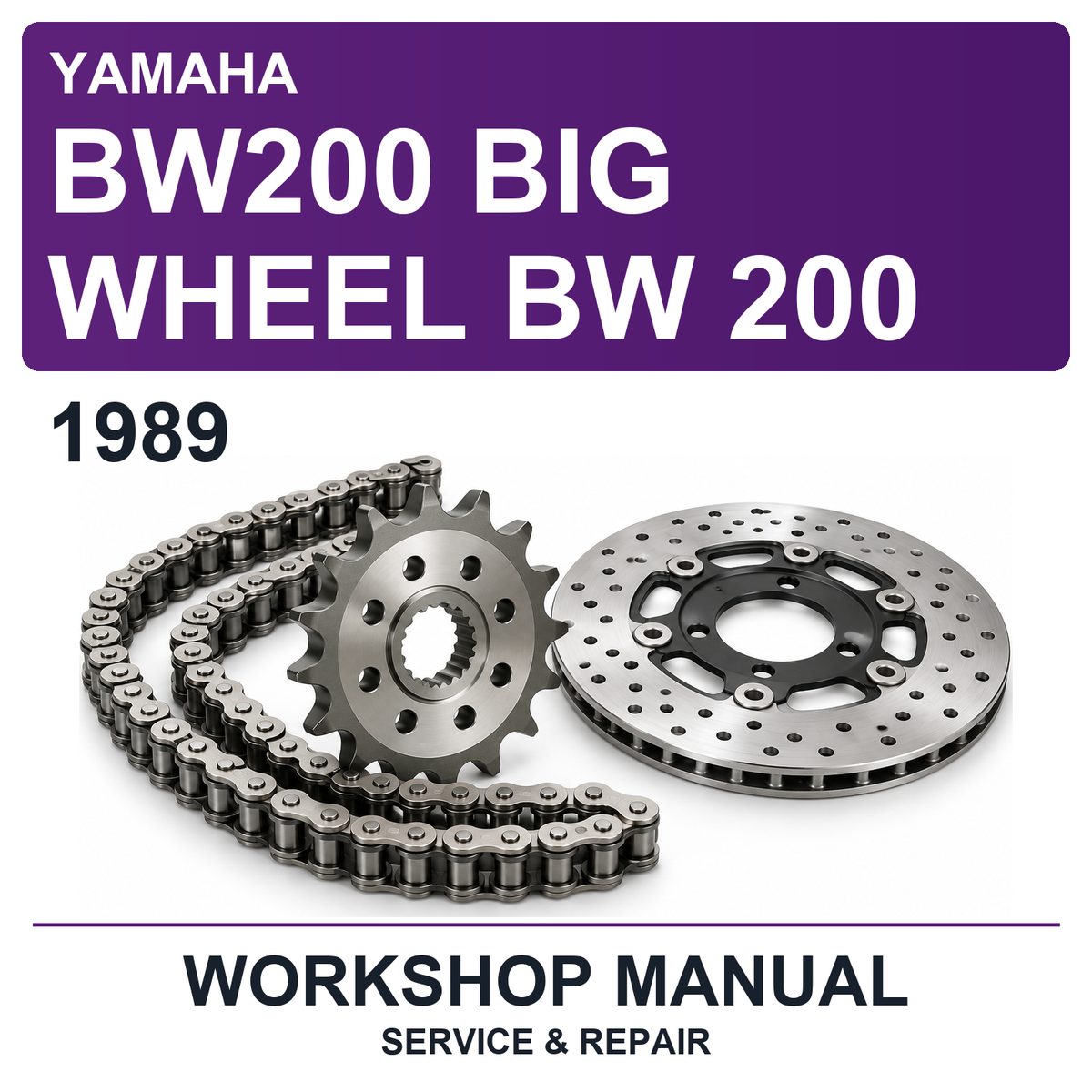1989 Yamaha BW200 BIG Wheel BW 200 Workshop Service & Repair Manual