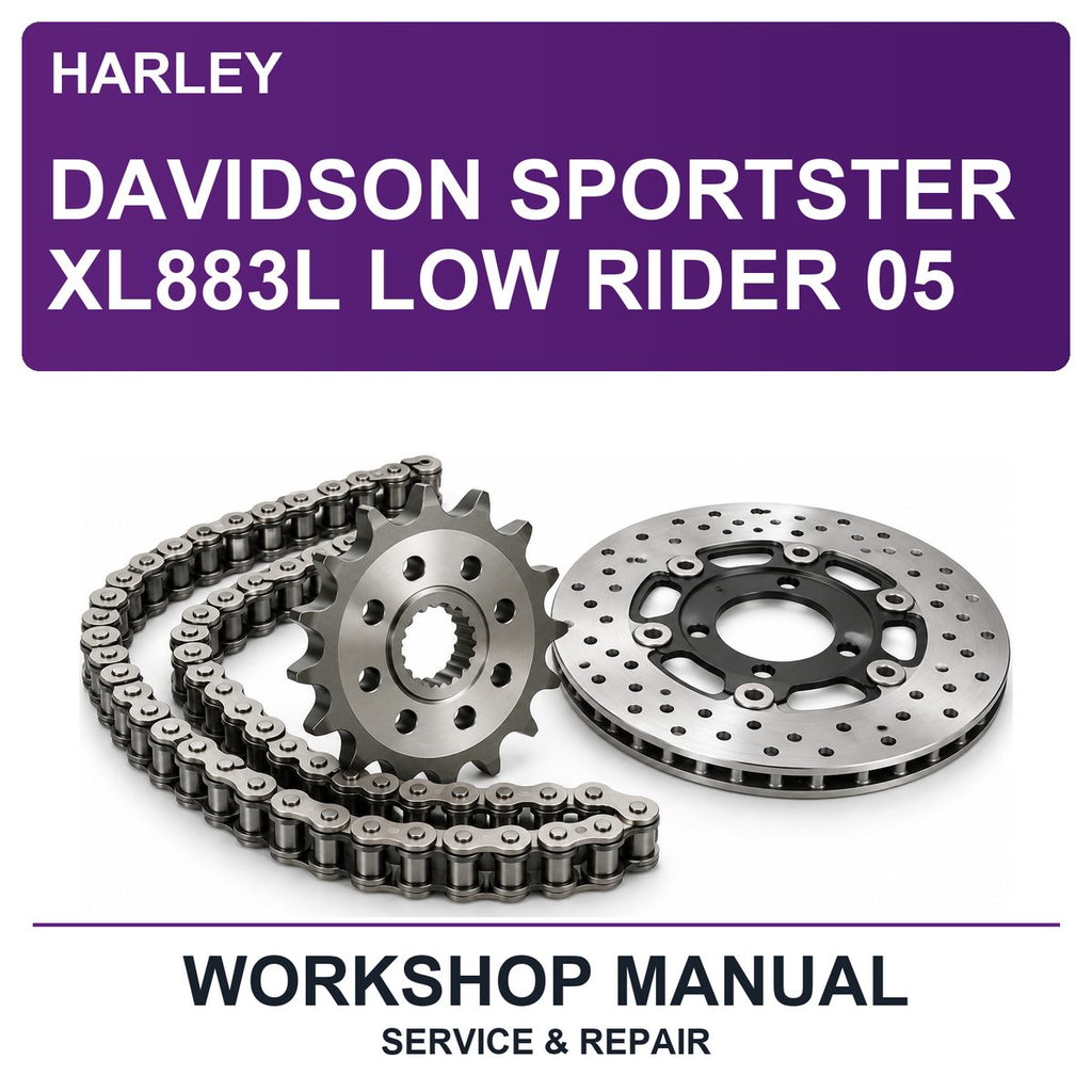 Harley Davidson Sportster XL883L Low Rider 05 Workshop Service & Repair Manual