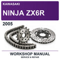 2005 Kawasaki Ninja ZX6R Workshop Service & Repair Manual
