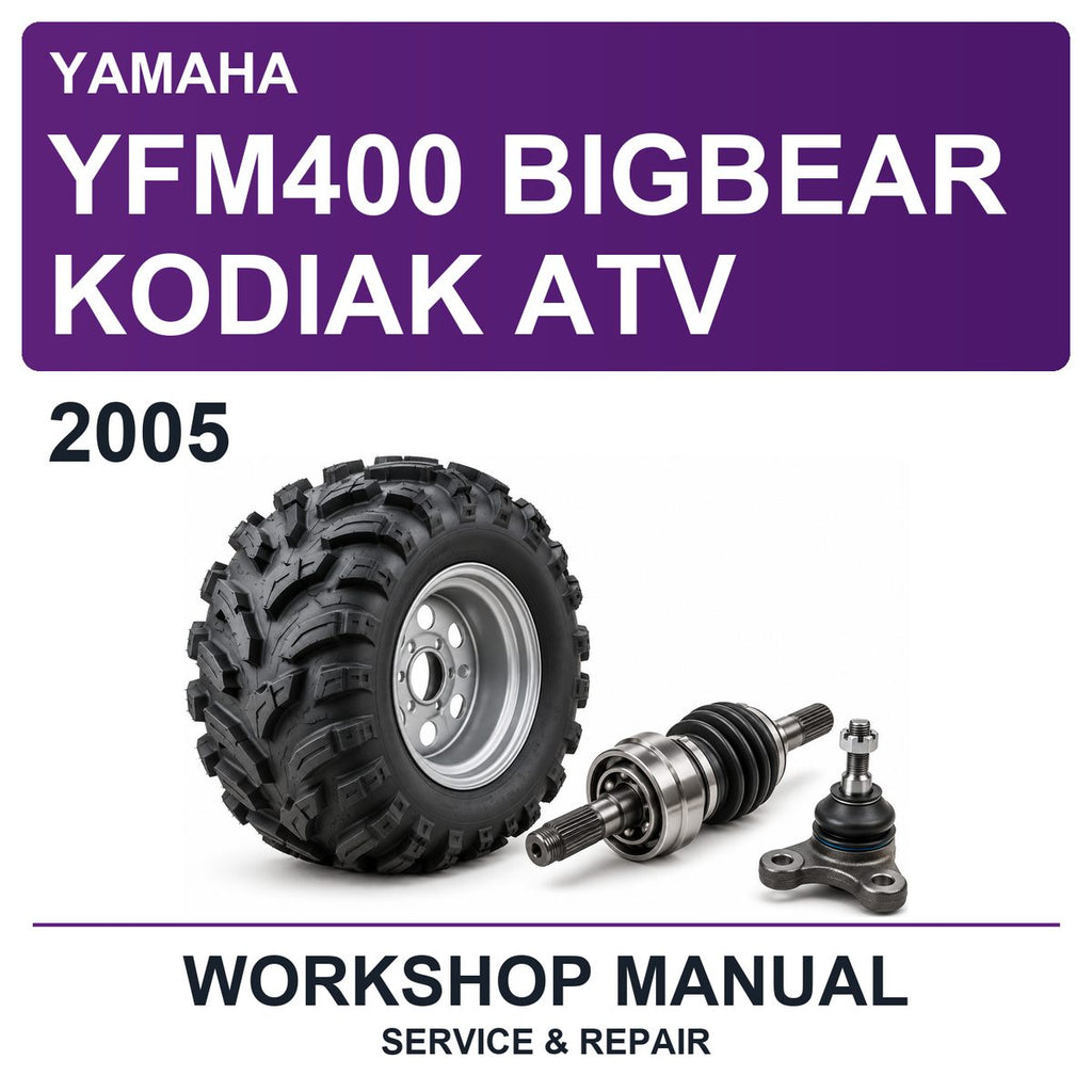 2005 Yamaha YFM400 Bigbear Kodiak ATV Workshop Service & Repair Manual