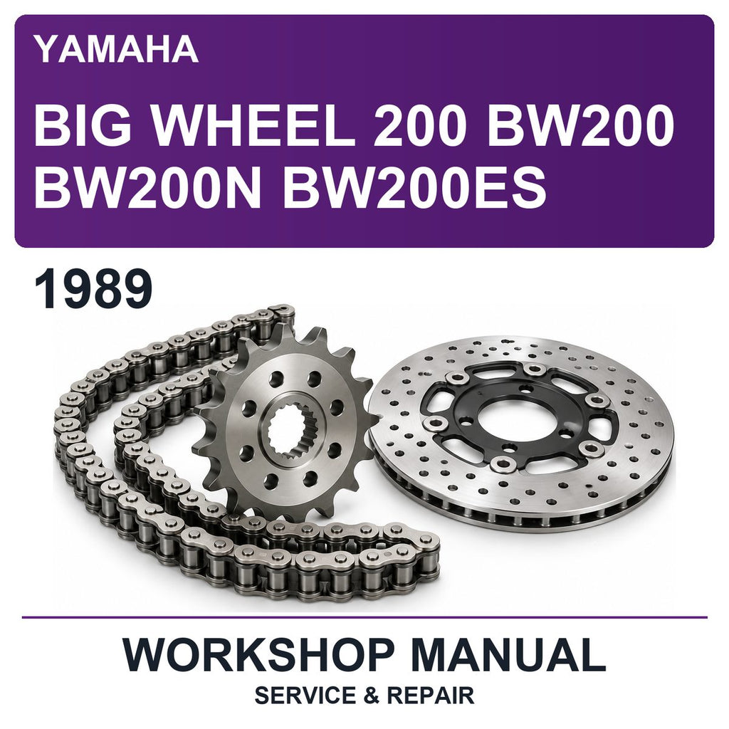 1989 Yamaha BIG Wheel 200 BW200 BW200N BW200ES Workshop Service & Repair Manual