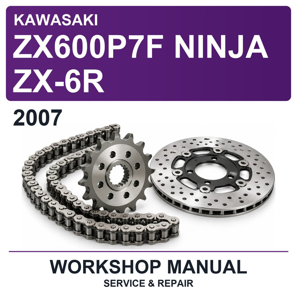 2007 Kawasaki ZX600P7F Ninja ZX-6R Workshop Service & Repair Manual