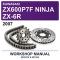 2007 Kawasaki ZX600P7F Ninja ZX-6R Workshop Service & Repair Manual
