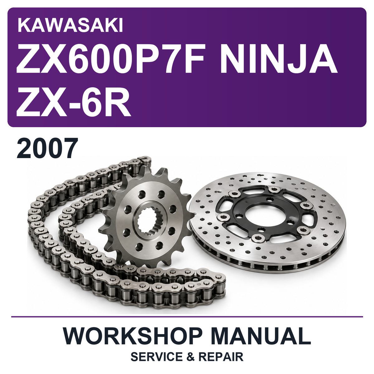 2007 Kawasaki ZX600P7F Ninja ZX-6R Workshop Service & Repair Manual
