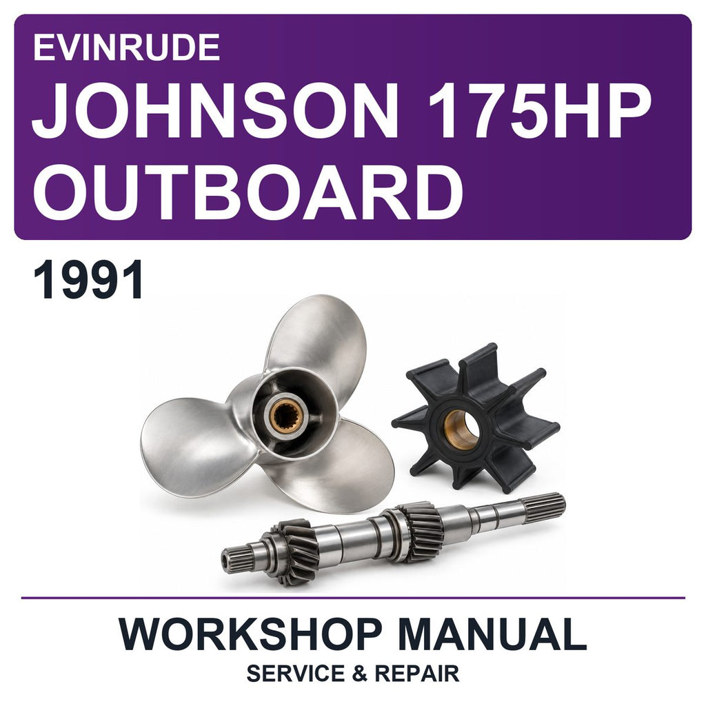 1991 Evinrude Johnson 175HP Outboard Workshop Service & Repair Manual