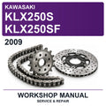 2009 Kawasaki KLX250S KLX250SF Workshop Service & Repair Manual