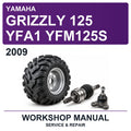 2009 Yamaha Grizzly 125 YFA1 YFM125S Workshop Service & Repair Manual
