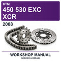 2008 KTM 450 530 EXC XCR Workshop Service & Repair Manual