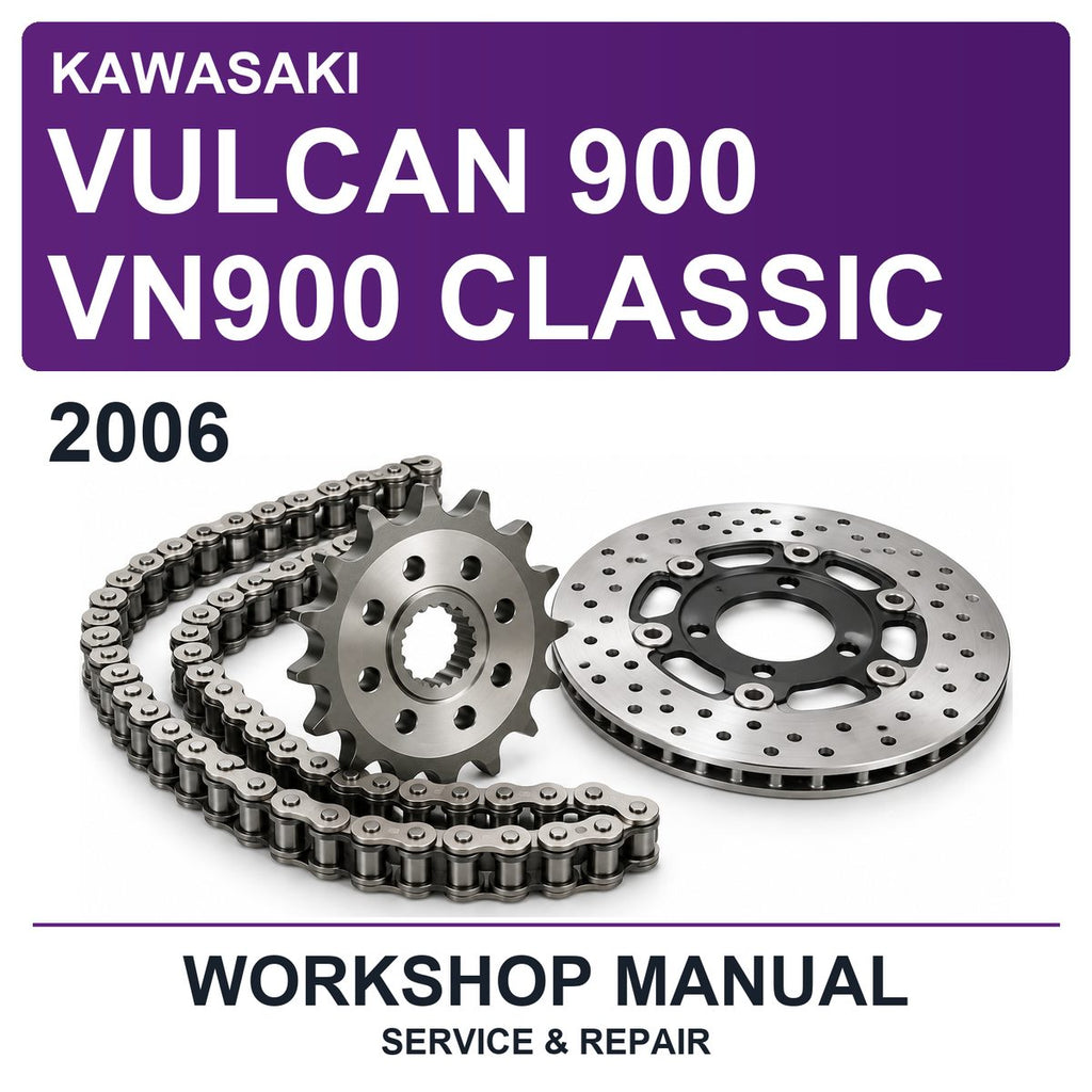 2006 Kawasaki Vulcan 900 VN900 Classic Workshop Service & Repair Manual