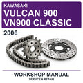 2006 Kawasaki Vulcan 900 VN900 Classic Workshop Service & Repair Manual