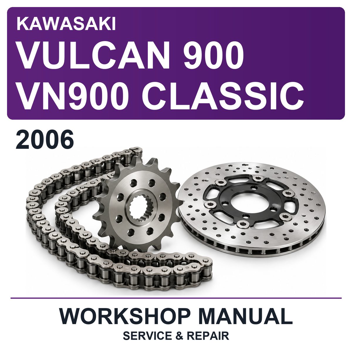 2006 Kawasaki Vulcan 900 VN900 Classic Workshop Service & Repair Manual