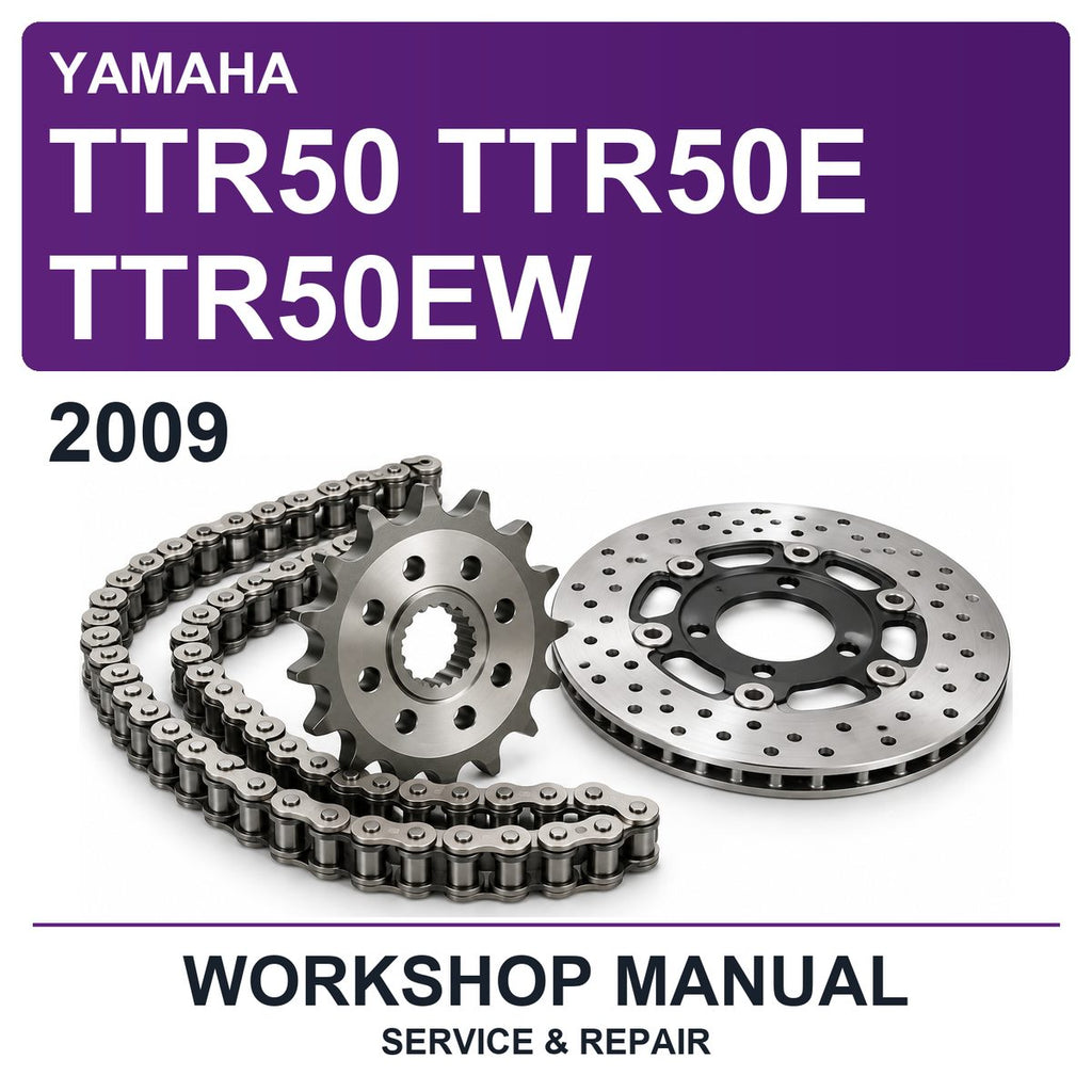 2009 Yamaha TTR50 TTR50E TTR50EW Workshop Service & Repair Manual