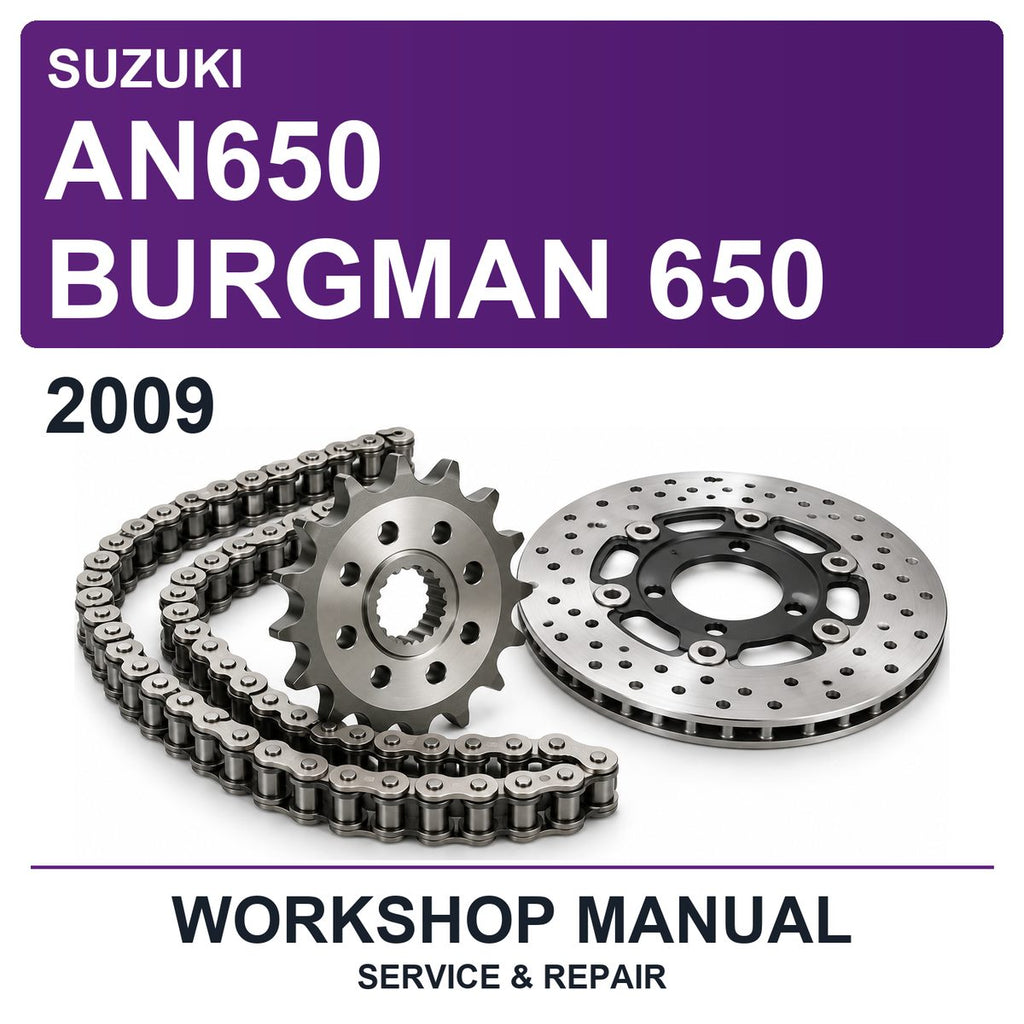 2009 Suzuki AN650 Burgman 650 Workshop Service & Repair Manual