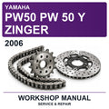2006 Yamaha PW50 PW 50 Y Zinger Workshop Service & Repair Manual