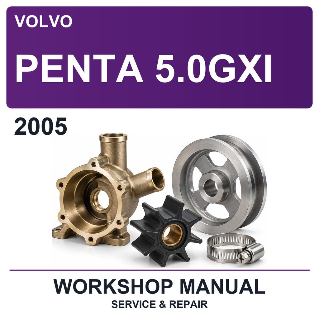 2005 Volvo Penta 5.0GXI Workshop Service & Repair Manual