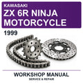 1999 Kawasaki ZX 6R Ninja Motorcycle Workshop Service & Repair Manual