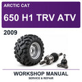2009 Arctic Cat 650 H1 TRV ATV Workshop Service & Repair Manual
