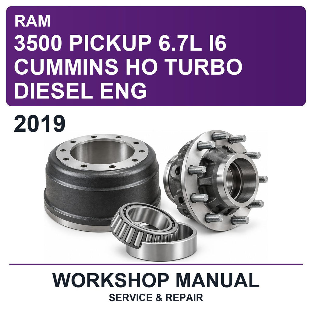 2019 Ram 3500 Pickup 6.7L I6 Cummins HO Turbo Diesel Eng Workshop Service & Repair Manual
