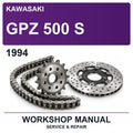 1994 Kawasaki Gpz 500 S Workshop Service & Repair Manual