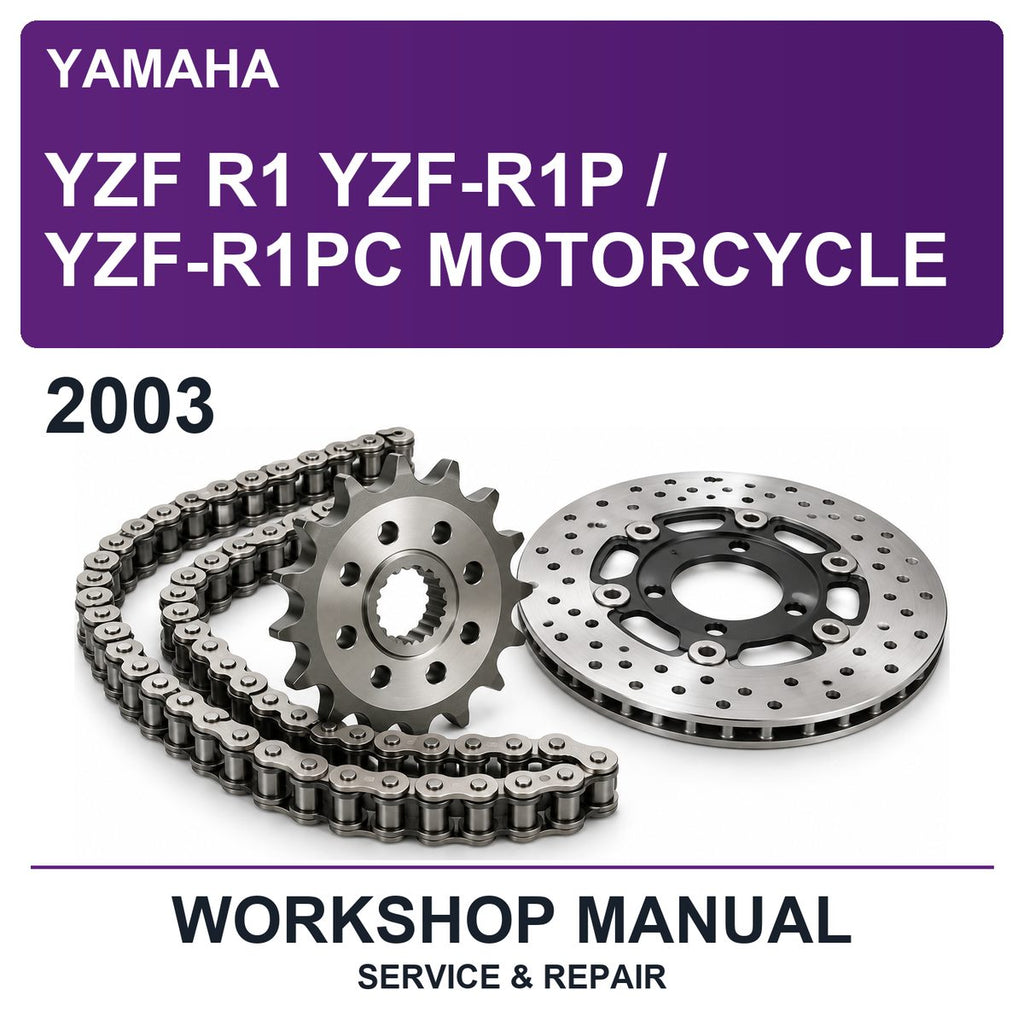 2003 Yamaha YZF R1 YZF-R1P / YZF-R1PC Motorcycle Workshop Service & Repair Manual