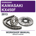 2013 Kawasaki Kawasaki KX450F Workshop Service & Repair Manual