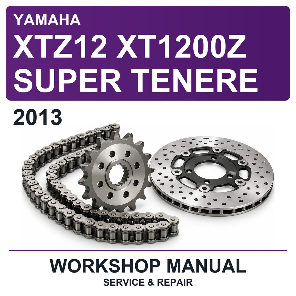 2013 Yamaha XTZ12 XT1200Z Super Tenere Workshop Service & Repair Manual