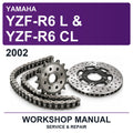 2002 Yamaha YZF-R6 L & YZF-R6 CL Workshop Service & Repair Manual