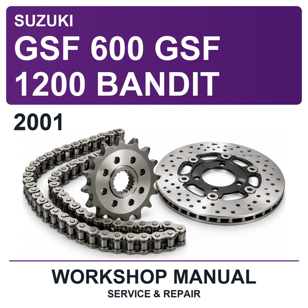 2001 Suzuki GSF 600 GSF 1200 Bandit Workshop Service & Repair Manual