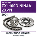 2001 Kawasaki ZX1100D Ninja ZX-11 Workshop Service & Repair Manual