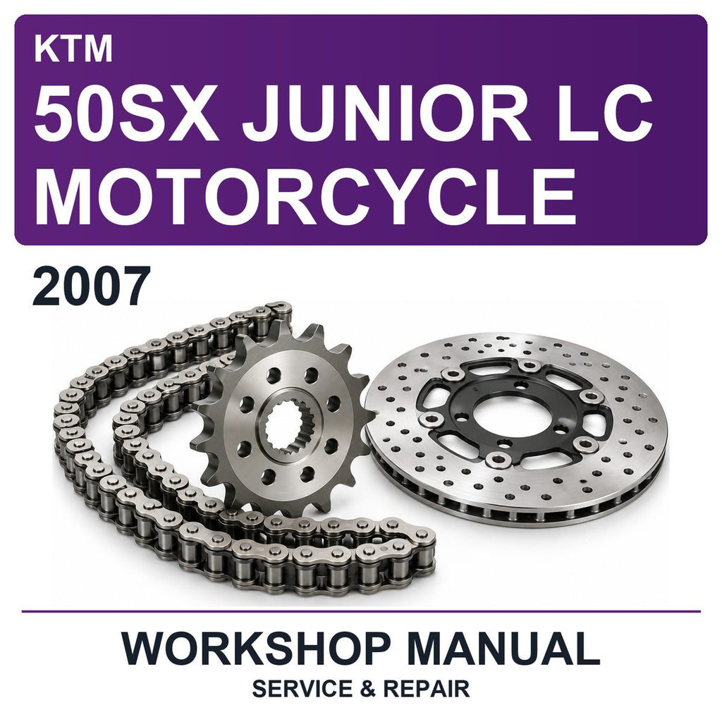 2007 KTM 50SX Junior LC Motorcycle Workshop Service & Repair Manual