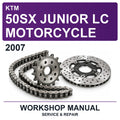 2007 KTM 50SX Junior LC Motorcycle Workshop Service & Repair Manual