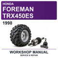 1998 Honda Foreman TRX450ES Workshop Service & Repair Manual