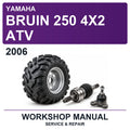 2006 Yamaha Bruin 250 4X2 ATV Workshop Service & Repair Manual