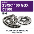 1998 Suzuki GSXR1100 GSX R1100 Workshop Service & Repair Manual