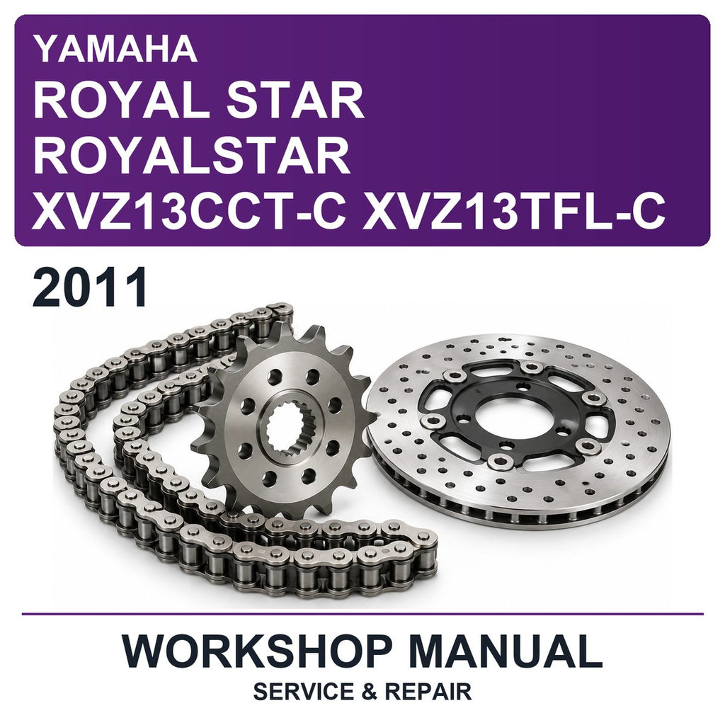 2011 Yamaha Royal Star Royalstar XVZ13CCT-C XVZ13TFL-C Workshop Service & Repair Manual