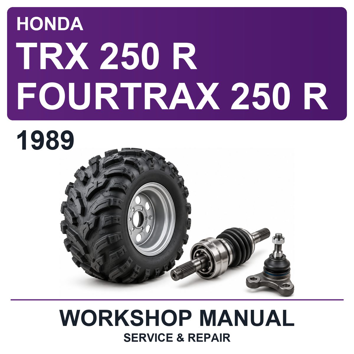 1989 Honda TRX 250 R Fourtrax 250 R Workshop Service & Repair Manual