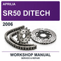2006 Aprilia SR50 Ditech Workshop Service & Repair Manual