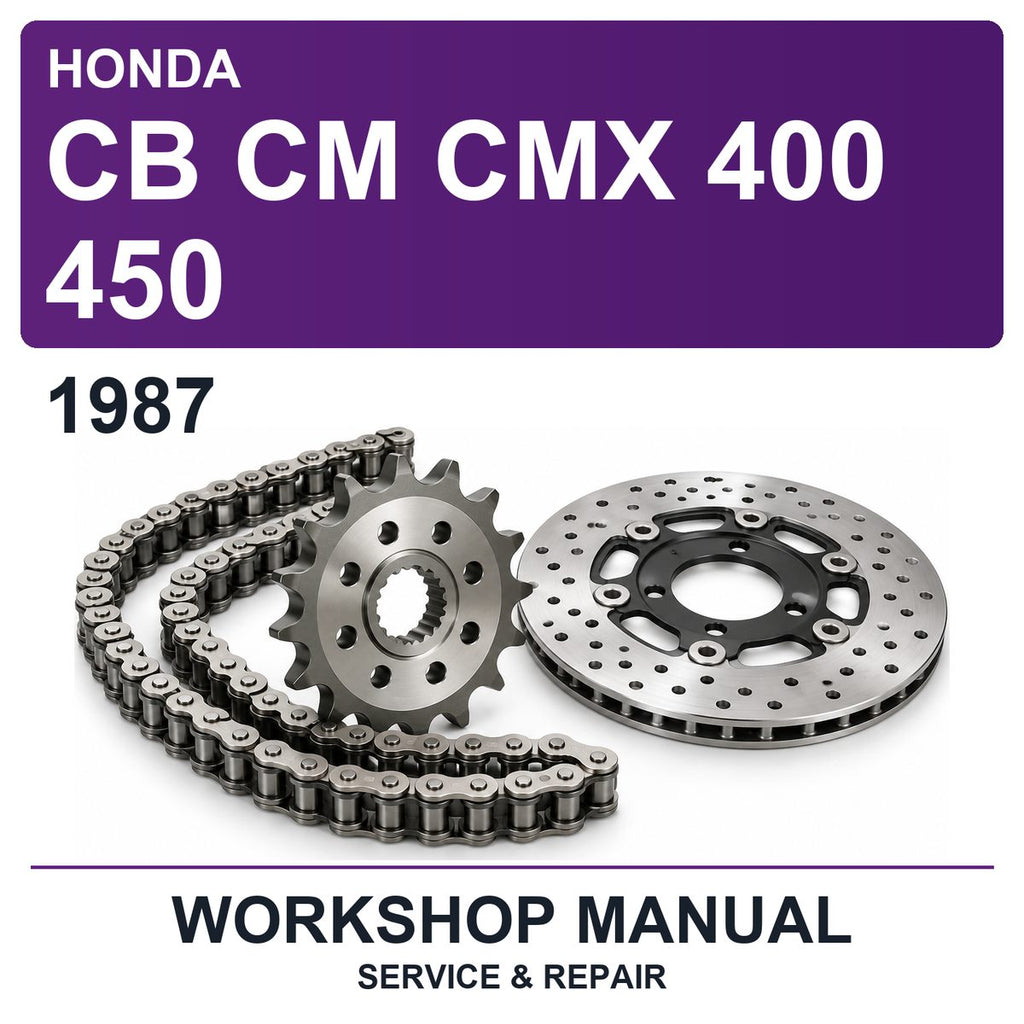 1987 Honda CB CM CMX 400 450 Workshop Service & Repair Manual