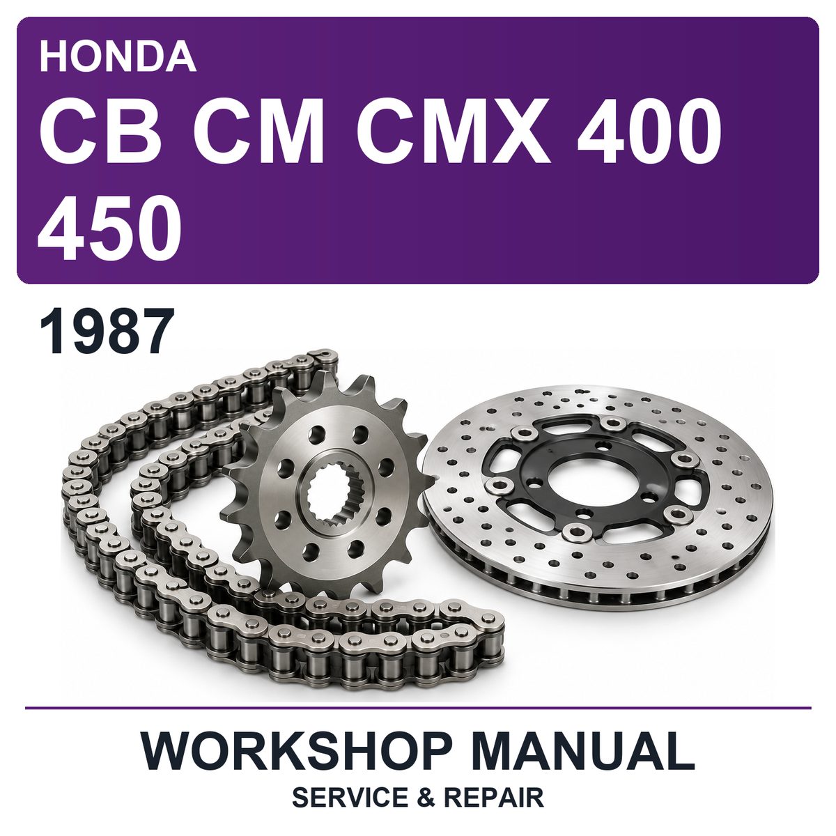 1987 Honda CB CM CMX 400 450 Workshop Service & Repair Manual