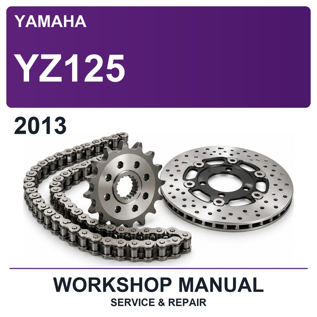 2013 Yamaha YZ125 Workshop Service & Repair Manual